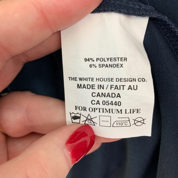 Sympli Quest Tunic Ponte Knit Lagenlook Navy Blue Sz 8 - Picture 8 of 10